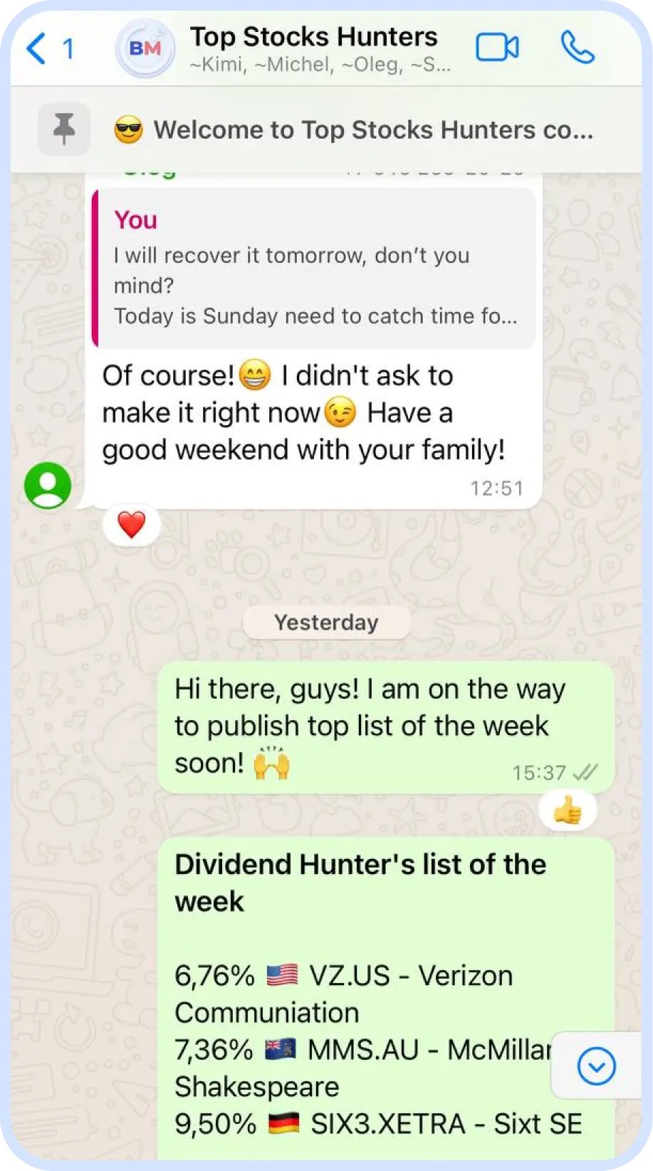 community chat