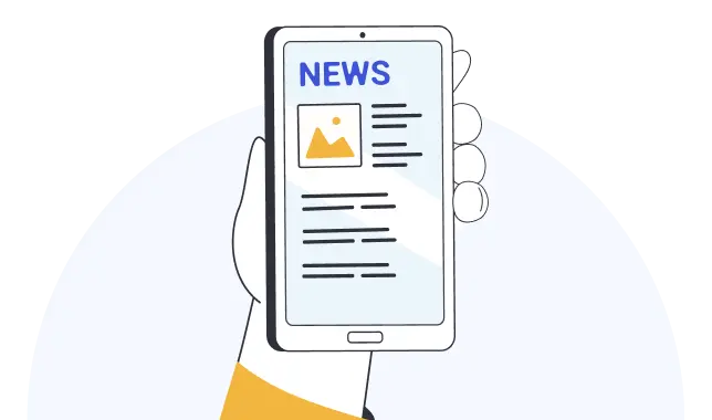 Phone with news